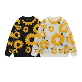 Sunflower Knitted Oversize Cottagecore Sweater